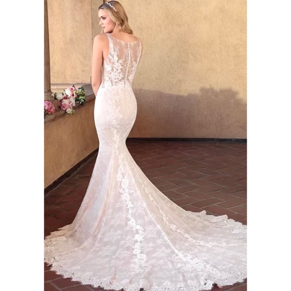 NWT CASABLANCA Bridal Style 2330 Chloe Wedding Gown -Ivory - Picture 3 of 15